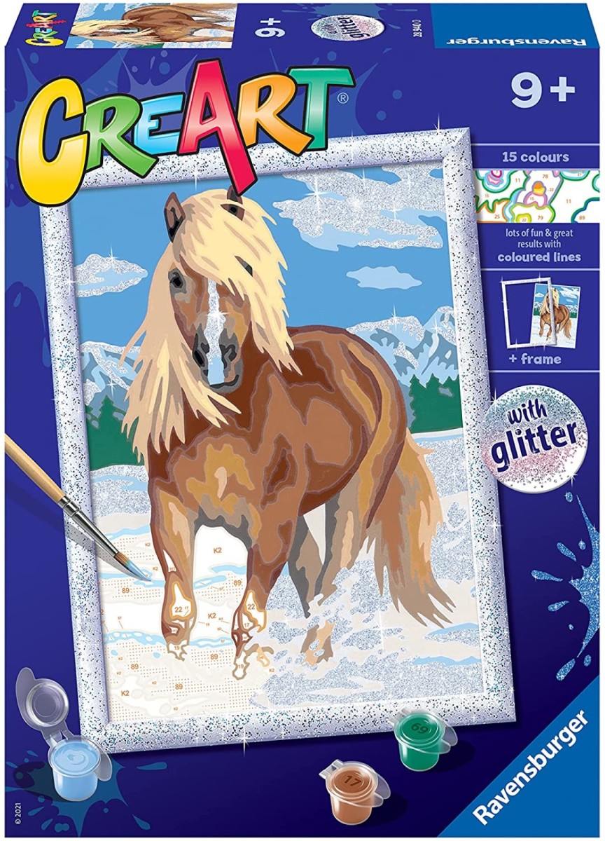 Pintura Por Números - Ravensburger Create - O Cavalo Real